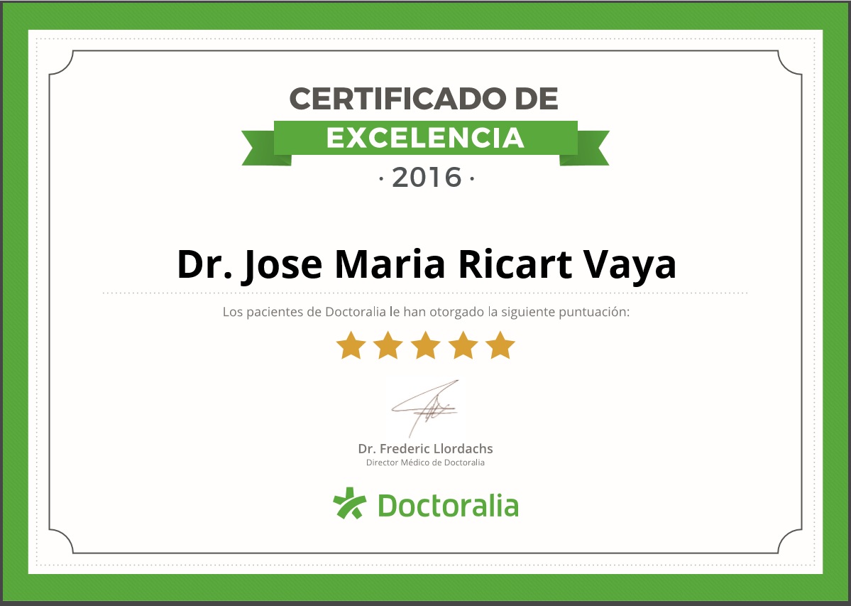 Doctoralia y el Dr jose maria Ricart Vaya