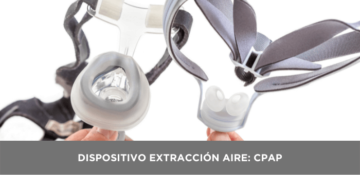 dispositivo extraccion aire cpap